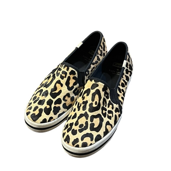 Keds Women's Kate Spade Double Decker Sneaker in Leopard - Picture 2 of 11